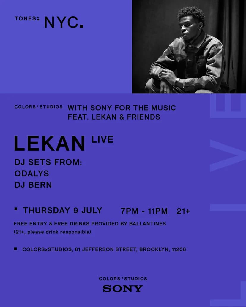 A COLORSxSTUDIOS Housewarming with Sony For The Music Feat Lekan & Friends